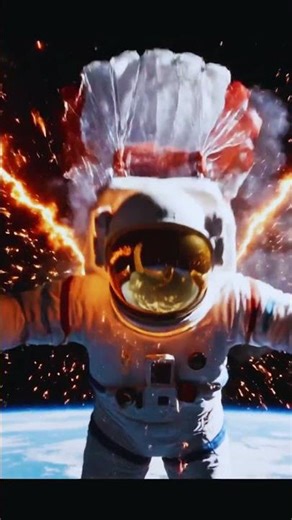 Astronaut Jumps From Space and Actually Survives #SpaceDive #Extreme #Shorts