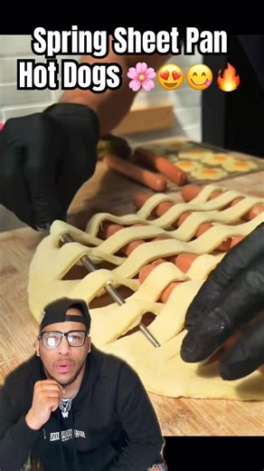 Spring Sheet Pan Hot Dogs! #shorts #food #foodie