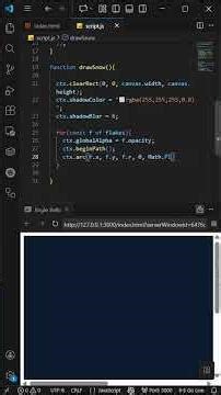Snow Animation in JavaScript (with Stick Figure Dev Help!) #coding #fun #webdesign #programming