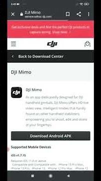 How to download and install dji mimo for DJI OM5