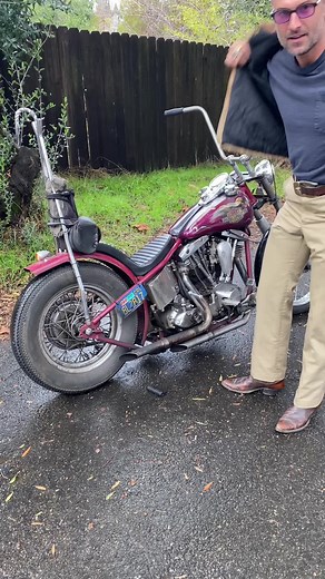 Sunday Cold Start in the Rain with Harley Davidson Chopper Riders