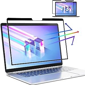 New Update Anti Blue Light Screen Protector Compatiable with Macbook Pro 13"(2016-2022,M2)& Macbook Air 13" (2018-2021,M1), Anti Glare Matte Screen Filter, Easy Install/Eye Protection/Scratch