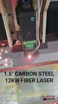 1.5" Carbon Cutting 12KW Laser Install in Knoxville TN