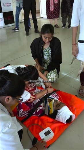 Future Nurses in Action! 🌟 BLS Training Mock Drill #youtubeshorts #firstaid #viral #feed #mockdrill