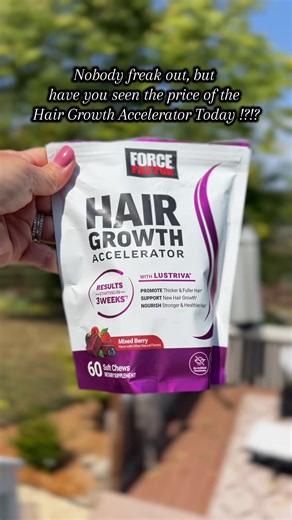 Looking for a way to support fuller, thicker, healthier hair? 🌟 These hair growth accelerator soft chews are packed with biotin, collagen, and clinically studied ingredients like Lustriva to help nourish your strands from the inside out. 🖤 Easy, tasty, and designed for men & women who want stronger, healthier hair. @Force Factor #HairGrowth #HealthyHair #HairCare #HairVitamins #ThickerHair