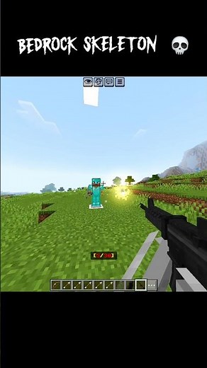 Java skeleton vs bedrock skeleton 💀 #minecraft #gaming #shorts