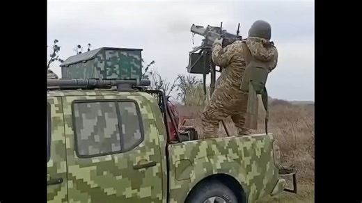 Twin Maxim Brings Down Loitering Munition