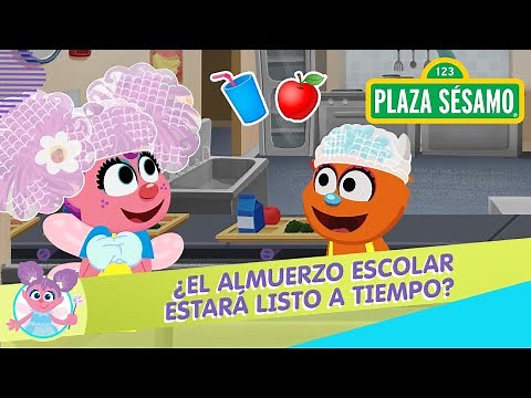 Plaza Sésamo: Abby y Rudy en la cafetería de la escuela