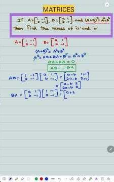 CLASS 12//MATRICES//SHORTCUT//1