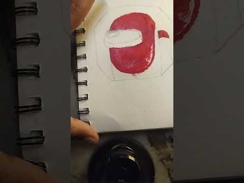 Among us logo drawing