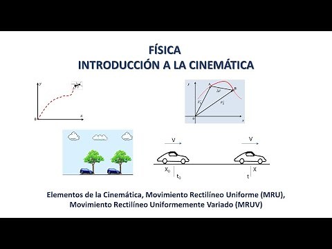 Que es la Cinemática en Física. En que consiste el Movimiento Rectilíneo Uniforme. MRU y MRUV