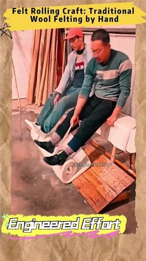 Felt Rolling Craft Traditional Wool Felting by Hand #EngineeredEffort