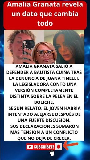 Amalia Granata revela un dato que cambia todo