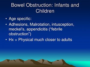Bowel Obstruction: Infants and Children - SlideServe