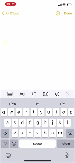 Typing a Friendly Message on Smartphone