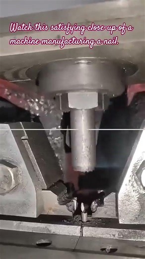​The Precision of Industrial Nail Manufacturing: A Satisfying Close-Up