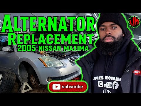 How to Replace Alternator on a Nissan Maxima Altima V6 2004-2008 diy