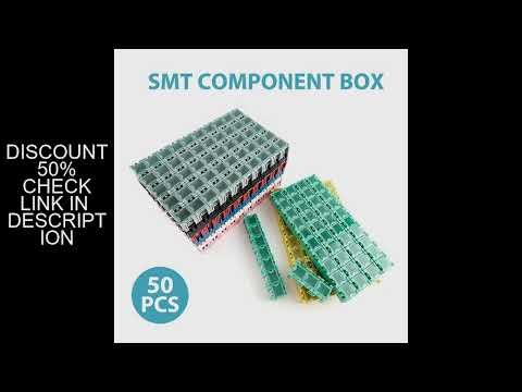 50Pcs/Set SMD SMT Electronic Component Container Mini Storage Boxes kit