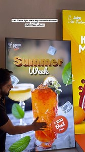 8.6K views · 213 reactions | PVC/Fabric light box Rs 500 per sq Feet | Bharti DTF | Facebook