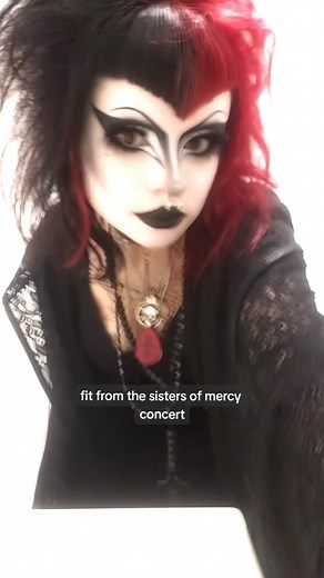 Traditional Goth Makeup Tutorial with V Bangs