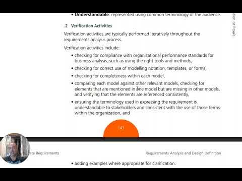 Business Analysis BABOK Guide chapter 7.2 Verify Requirements