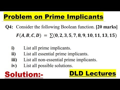 Prime Implicants & Essential Prime Implicants Explained with Example | Function Simplification