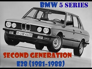 BMW E28 5 Series 2nd gen (1981-1988)