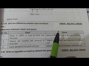 Difference between stack and queue