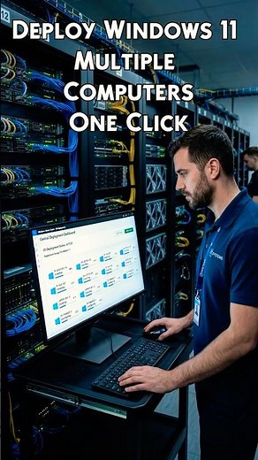 Deploy Windows 11 Multiple Computers One Click #IT #windows #server