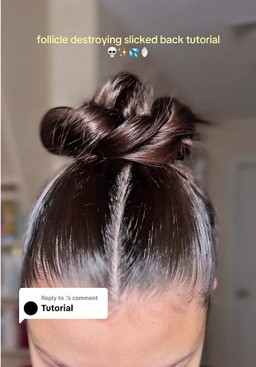 Replying to @. it’s so cute but it hurts so that’s why I did that at the end 😅 #hairtok #slickback #slickbackbun #hairtutorial #hairstyle @L’Oréal Paris @MISEENSCENE_OFFICIAL