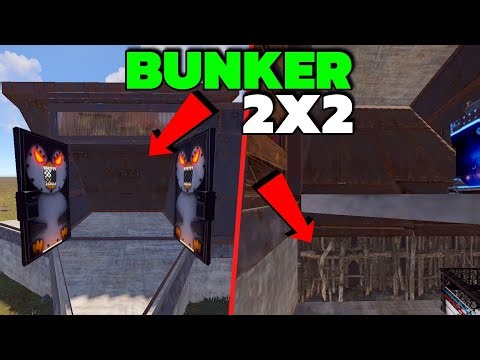 RUST 2X2 BUNKER BASE DESIGN Solo/Duo