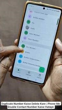 Duplicate Number Kaise Delete Kare | Phone Me Double Contact Number Kaise Hataye