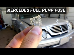 Fuel pump fuse replacement