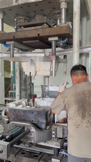 Gravity casting-opening mold and taking out parts