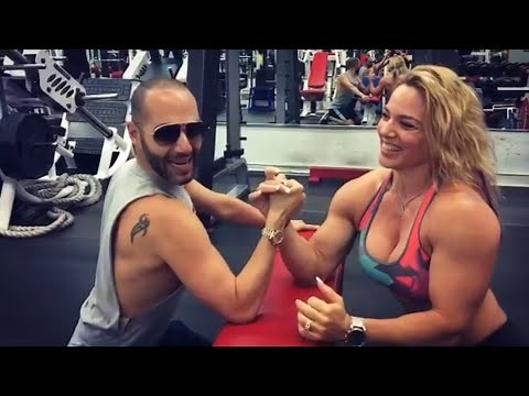 STRONG WOMAN vs. MAN - Arm Wrestling