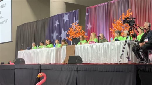 Starting this year, we have a QR code that takes potential members right to the fillable application online. No more carrying around applications and pens, or having to promise to send an application later. Now, you can have the membership application at your fingertips whenever you’re out and about with your phone! 2024-2025 Membership Ambassador Linda Roloff is live NOW at National Convention explaining how. | VFW Auxiliary-National Organization