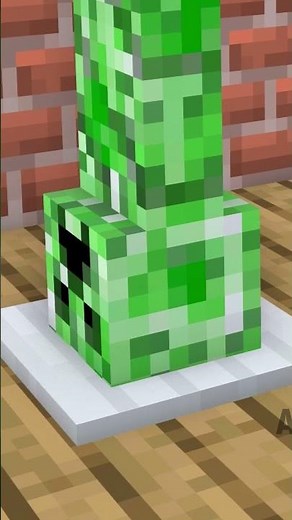 Skeleton Throws Slime at Creeper #mecchachameleon #minecraftanimation #minecraft #monsterschool
