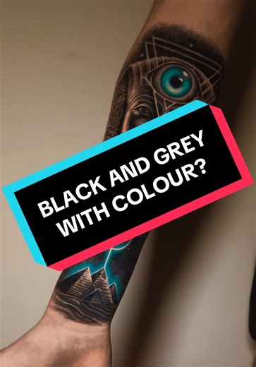 Black and Grey Tattoos Enhanced with Color