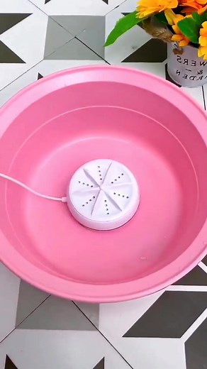 Portable Ultrasonic Turbo Washing Machine - Miniature Washer for Travel