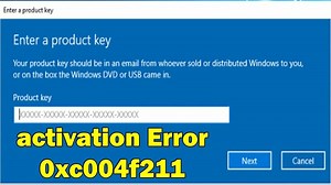 how to Fix Activation Error Code 0xc004f211 on Windows 10 & 11