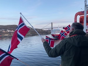 Welcome back along the coast MS Kong Harald! The ship has been in the docks for several months and is now the second hybrid ship in our fleet that sails along the Norwegian coast. We are happy she is back in service ❤️ | MS Nordkapp
