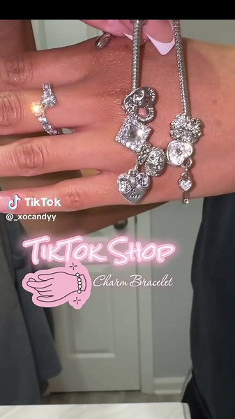 so cuteee, imma put more charms on it later & show y’all. #fyp #foryou #charmbracelets #charmbracelet #diycharms #tiktokshop #bracelet #diybracelet #tiktokfinds