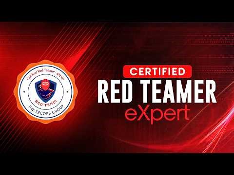 Certified Red Teamer - eXpert | CRTeamerX