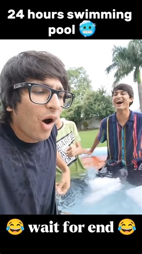 24 hours swimming pool 🥶 #souravjoshivlogs #youtubeshorts #shorts