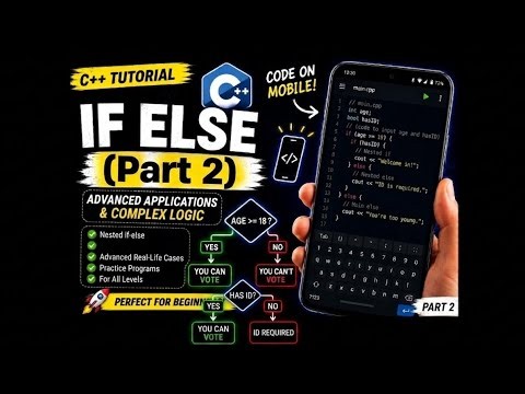 Nested If in C++ Explained | Advanced Decision Making | Beginner Friendly 📱
