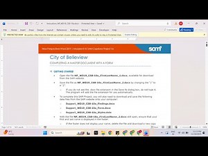 New Perspectives Word 2019 | Modules 8-10: Sam Capstone Project 1a City of Belleview