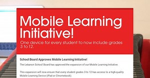Mobile Learning Initiative!