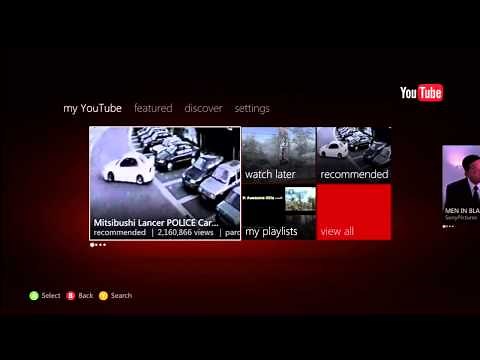 YouTube App for Xbox 360: Tutorial - Review - How to Use (New)