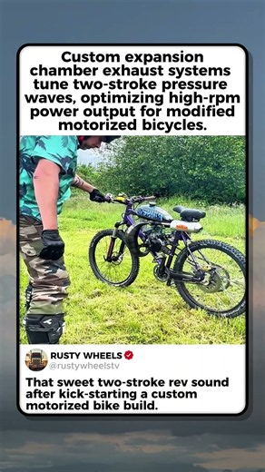 KICK STARTING A CUSTOM TWO STROKE BICYCLE