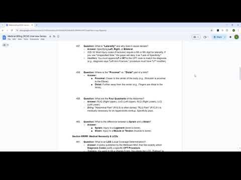 Medical Billing Interview Guide for Freshers 2026 | 500 Questions Series | Part 19